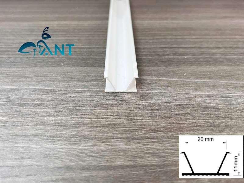 Nẹp nhựa âm tường U20