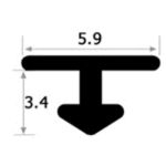 NẸP NHÔM T6 MẶT THẲNG