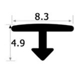 NẸP NHÔM T8 MẶT CONG