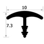 NẸP NHÔM T10 MẶT CONG