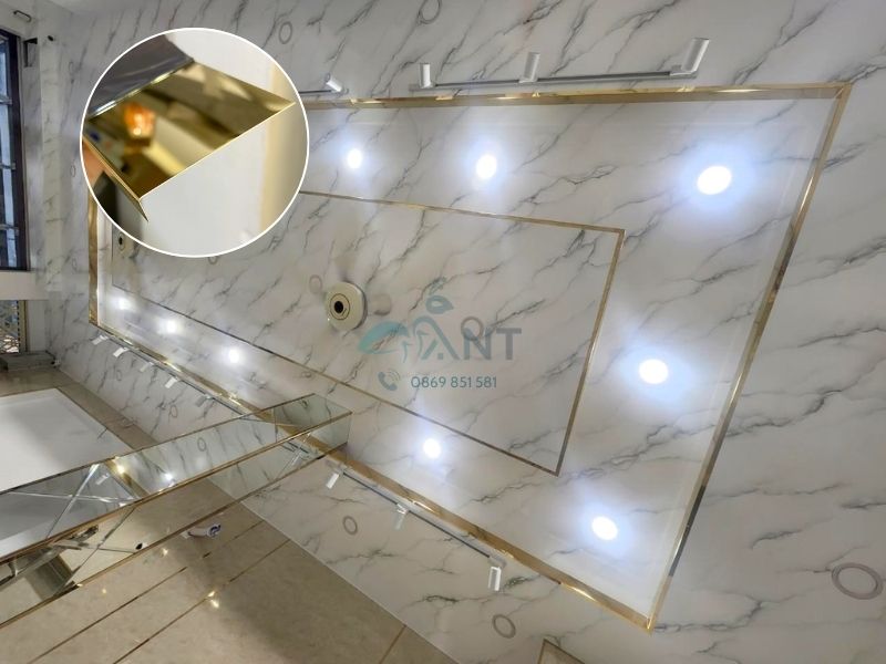 Nẹp chữ L inox trần thạch cao