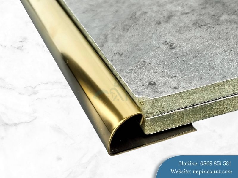 nẹp inox bo góc tròn