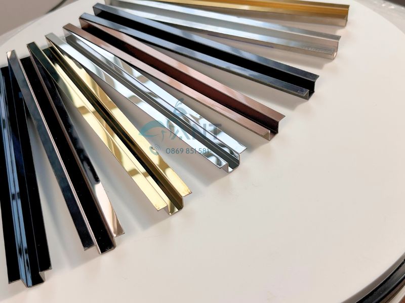 Nẹp inox chữ U âm tường