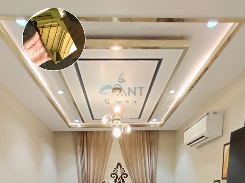 Nẹp La inox ốp trần