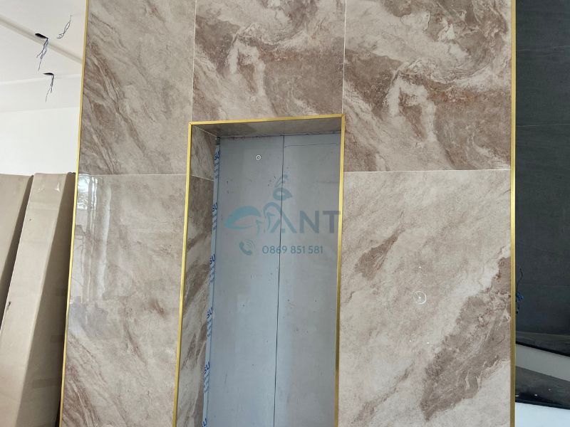 Ứng dụng nẹp inox chữ V ốp gạch