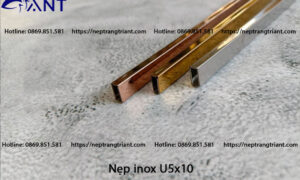 Nẹp inox U5 mm