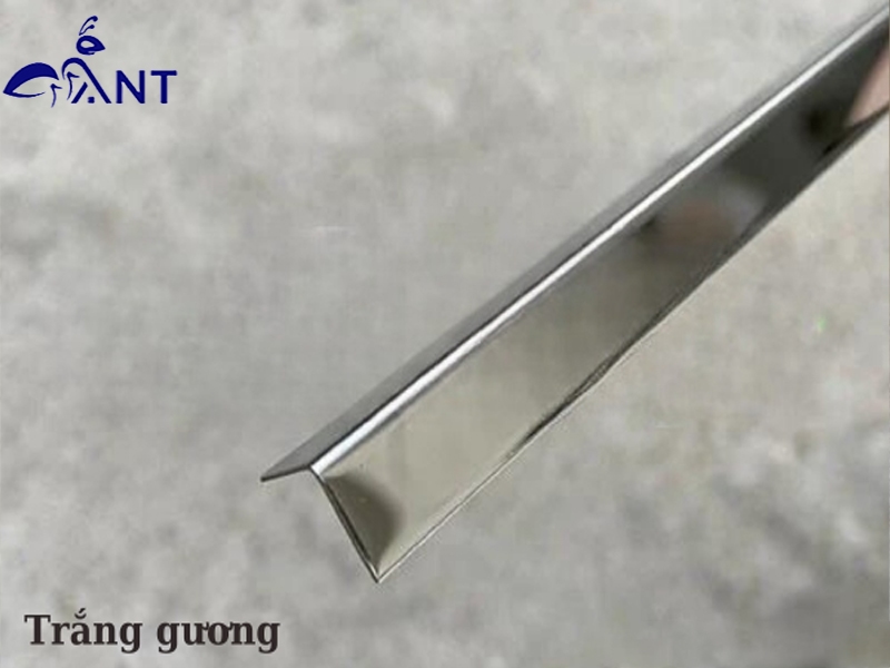 Nẹp inox V10 trắng gương