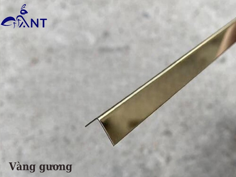 Nẹp inox V10 vàng gương