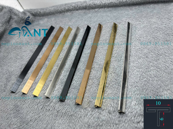 Nẹp inox chữ T 10mm