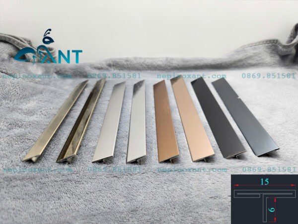 Nẹp inox chữ T 15mm