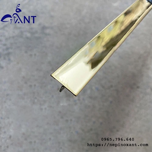 Nẹp inox t15 vàng gương loại 2