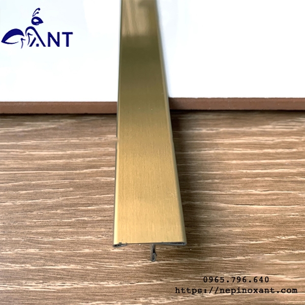 Nẹp inox t15 vàng xước loại 2