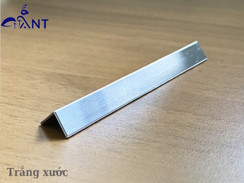 Nẹp inox V10 trắng xước