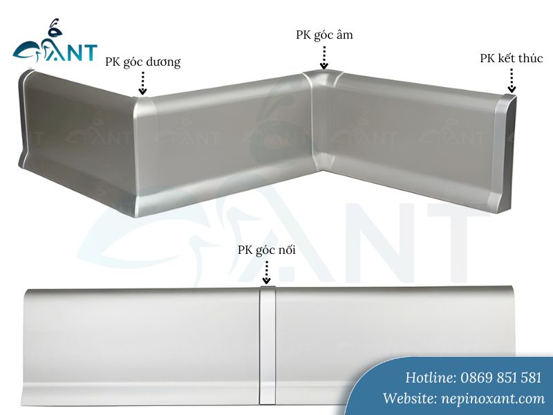 Ưu điểm của len chân tường nhôm