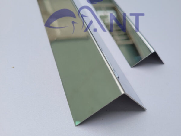 Nẹp inox 201 chữ V trắng gương 2