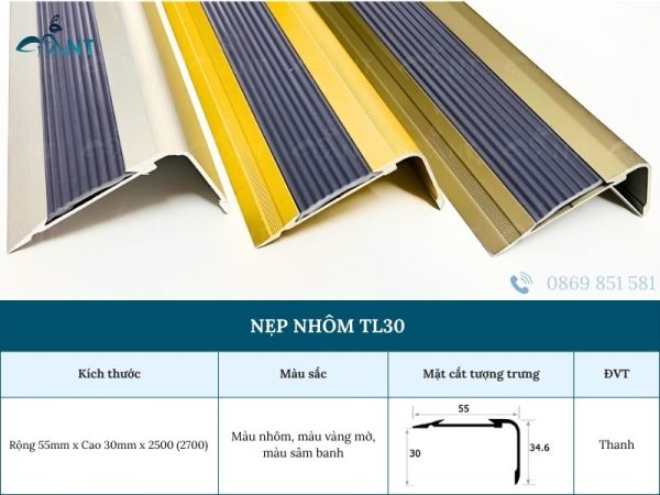 Nẹp nhôm TL30