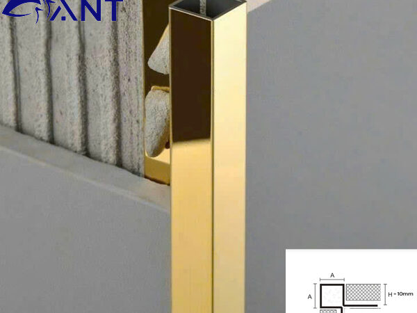 Nẹp inox ốp góc vuông