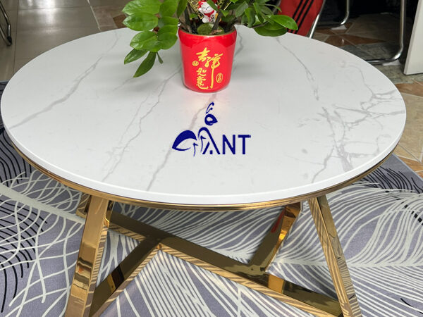 Bàn sofa inox mạ vàng BT3