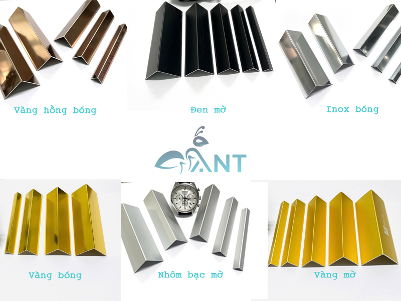 Màu sắc nẹp nhôm chữ V