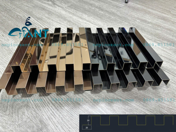 Lam sóng 2CM inox 304