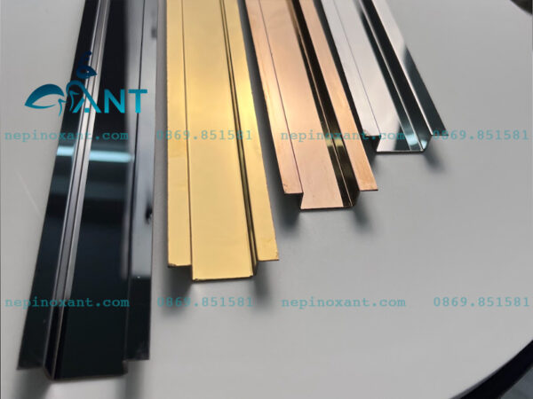 Nẹp inox U20 tai âm tường