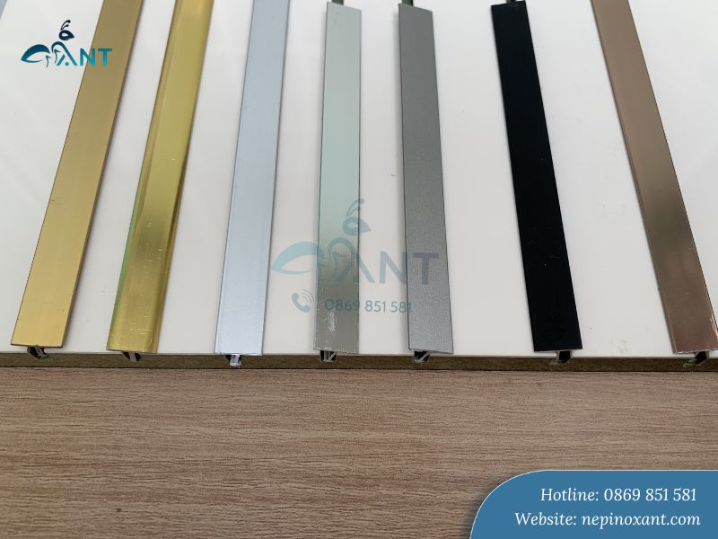 Nẹp chỉ nhôm trang trí tại ANT