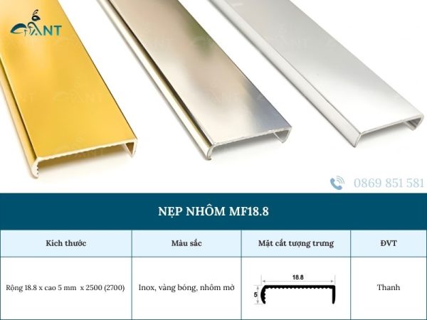 Nẹp nhôm MF18.8
