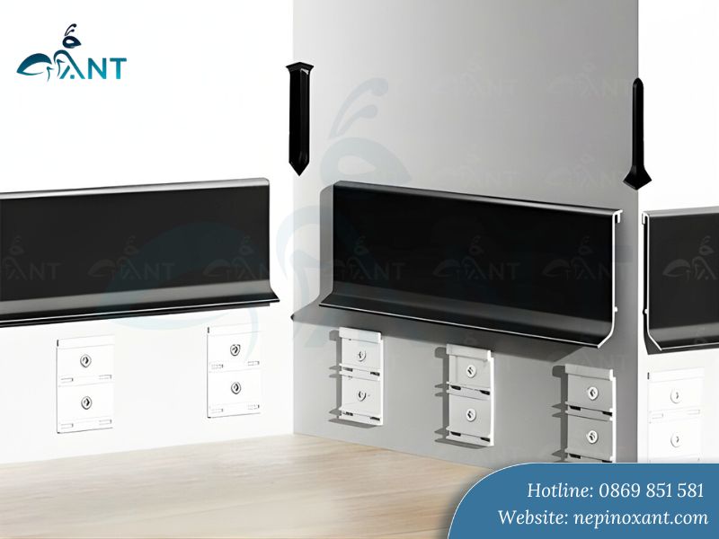 Ưu điểm của Len chân tường nhôm có đế cài