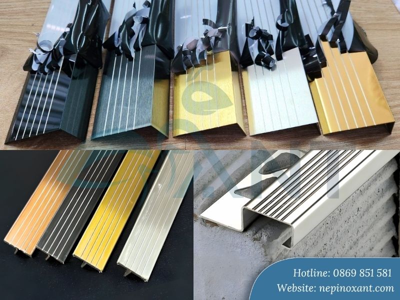 Đặc điểm nẹp chống trơn cầu thang inox