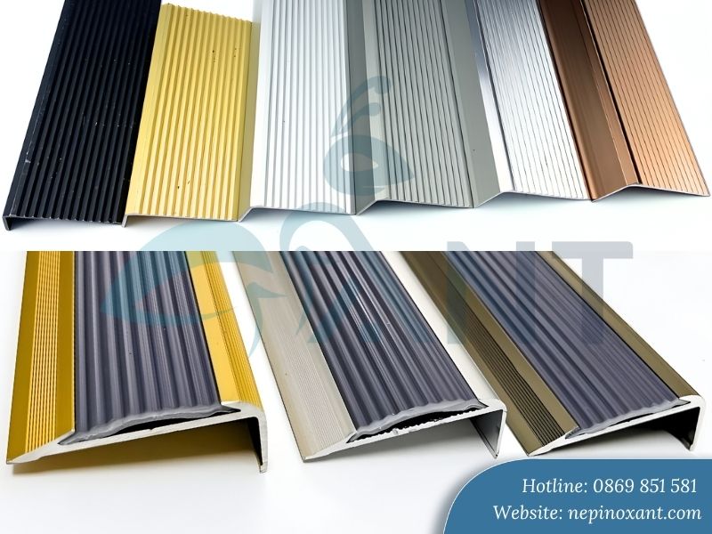 Đặc điểm nẹp chống trơn cầu thang nhôm
