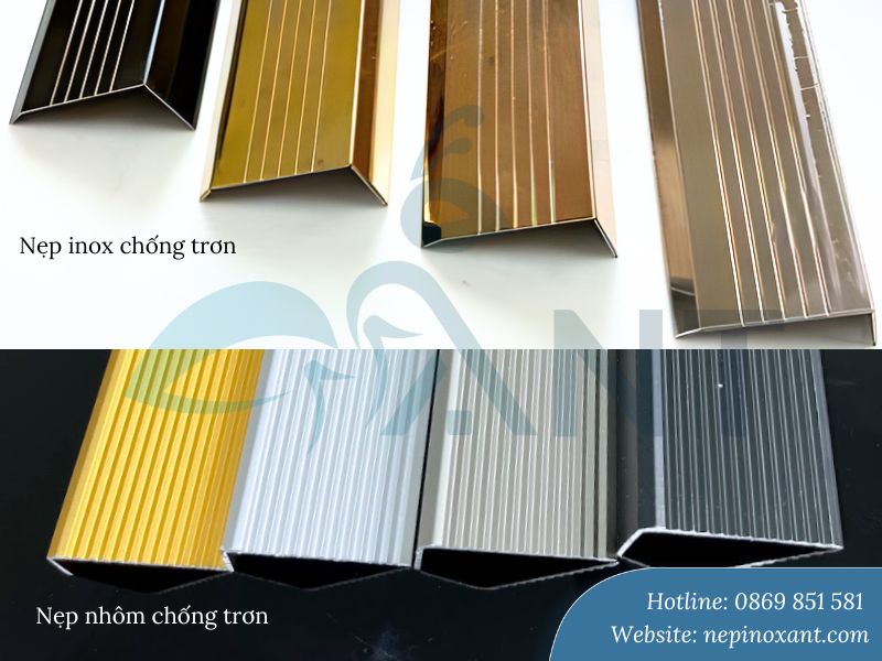 Không nên bỏ qua thông số kỹ thuật khi chọn nẹp chống trượt