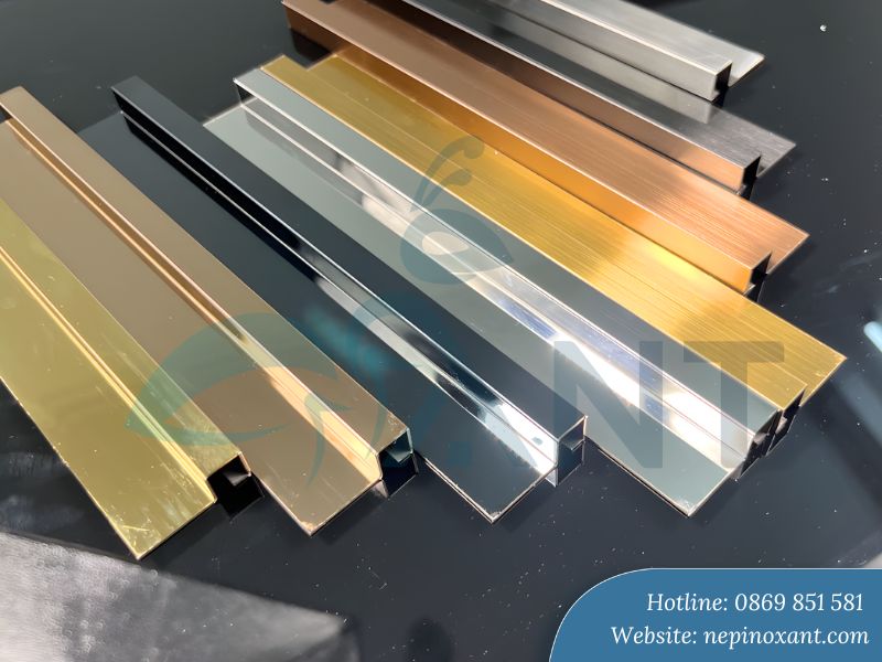 Nẹp góc ốp gạch inox góc vuông 1 cánh