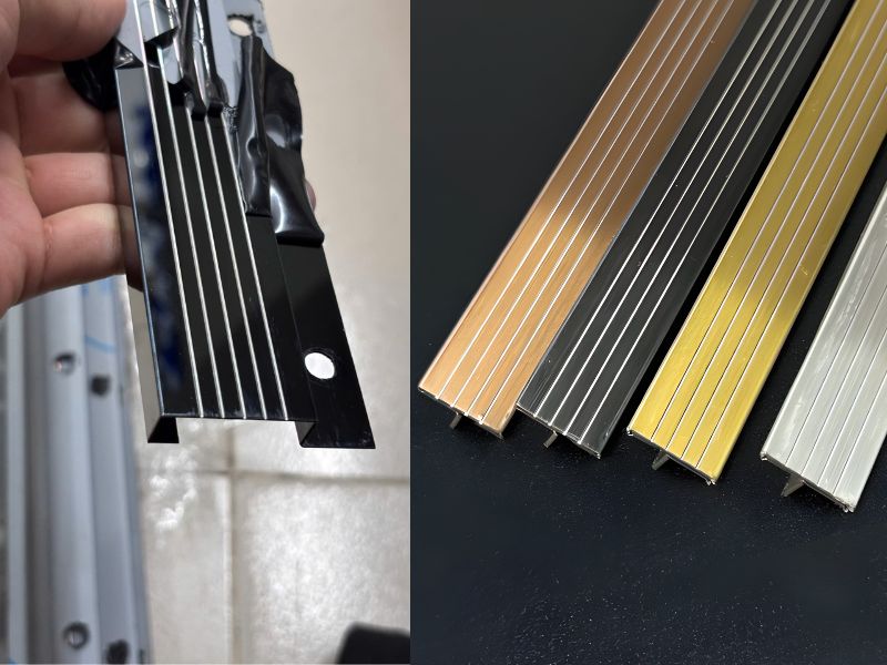 Nẹp Inox mặt phẳng có gân