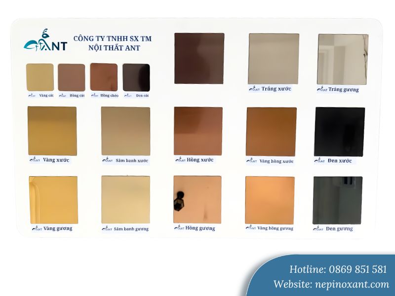 Công nghệ mạ màu sắc đa dạng tại ANT
