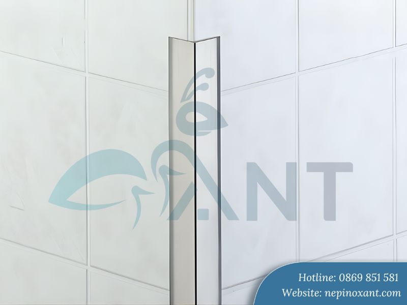 Nẹp inox ốp gạch góc vuông