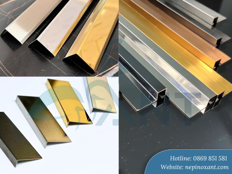 Phân loại nẹp inox ốp gạch gốc vuông phù hợp với từng vị trí thi công