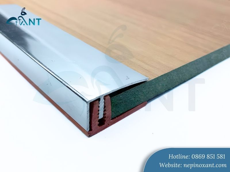 Nẹp nhôm chữ F kết thúc sàn