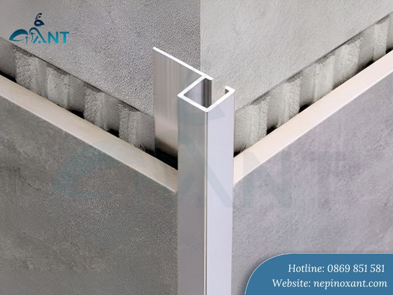 Ưu điểm của nẹp nhôm bo góc vuông