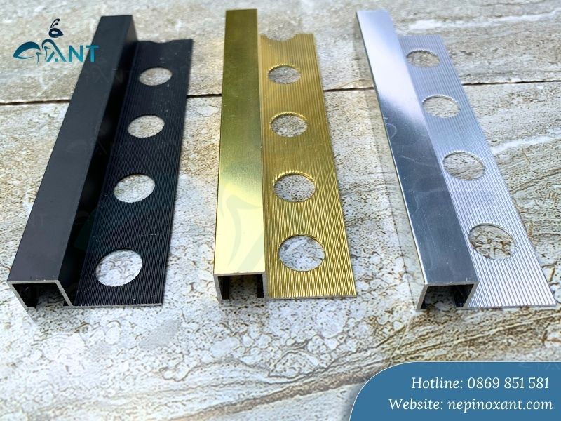 Thông số kỹ thuật của nẹp nhôm bo góc vuông