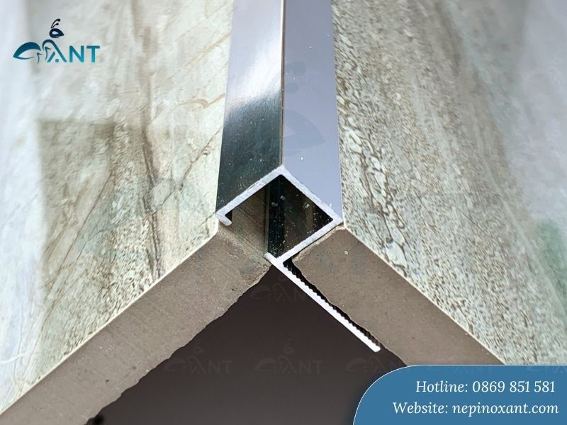 Nẹp nhôm bo góc vuông