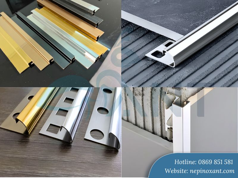 Thông số kỹ thuật nẹp vuông inox 304 mạ PVD