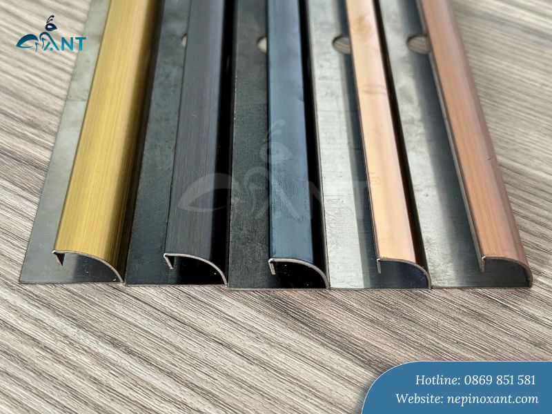 Nẹp inox ốp gạch bo tròn inox 304